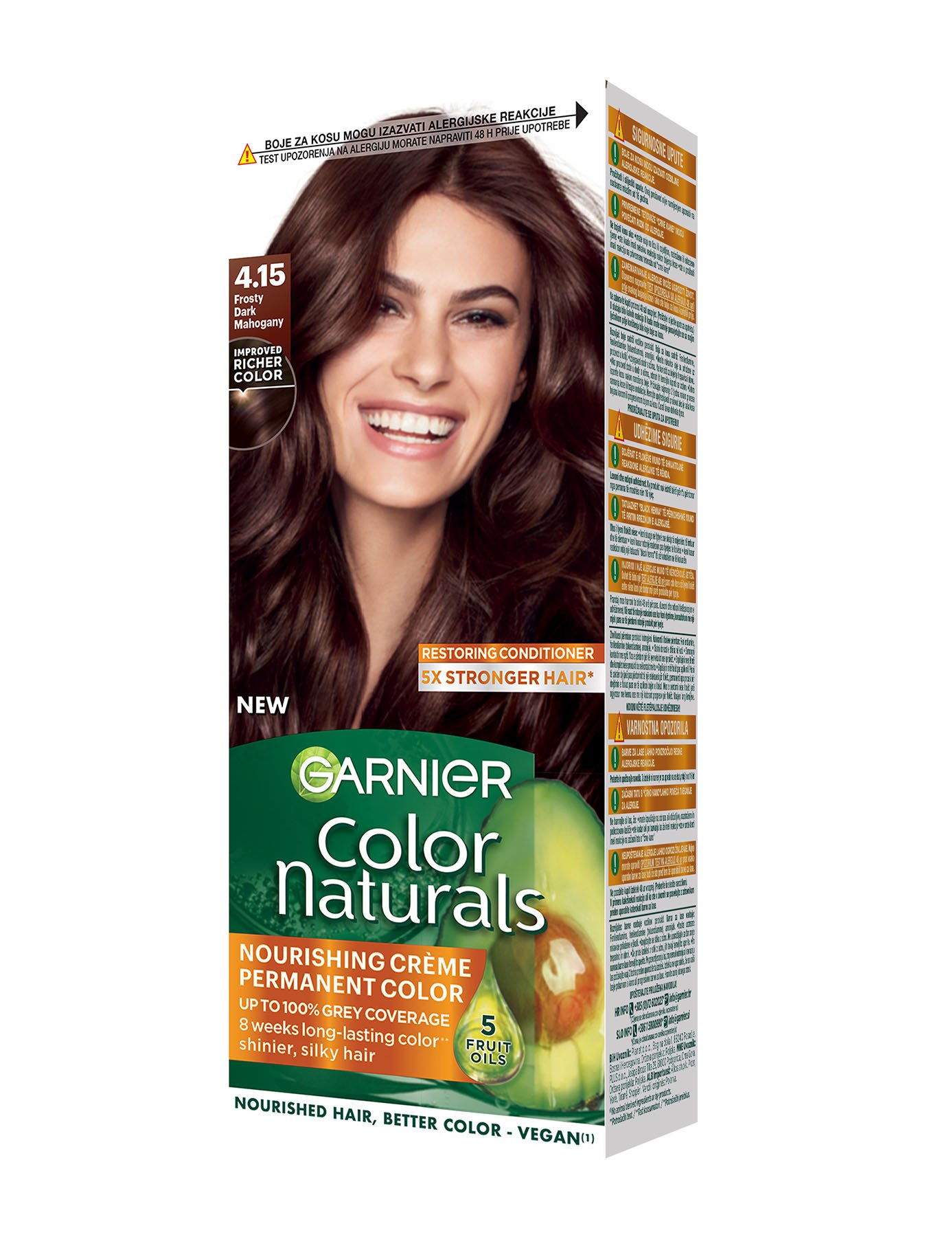 Garnier Color Naturals 4.15 Ledeni Temni Mahagonij